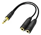 Adaptador Splitter 3.5mm para 2 Audifonos Duplicador - Miniatura 1