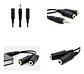 Adaptador Splitter 3.5mm para 2 Audifonos Duplicador - Miniatura 2