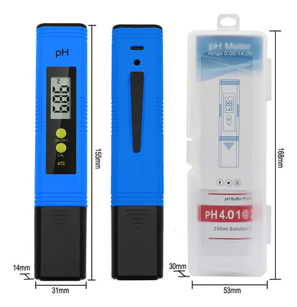 Medidor Digital de pH Acidez Alcalinidad Agua Liquidos 2