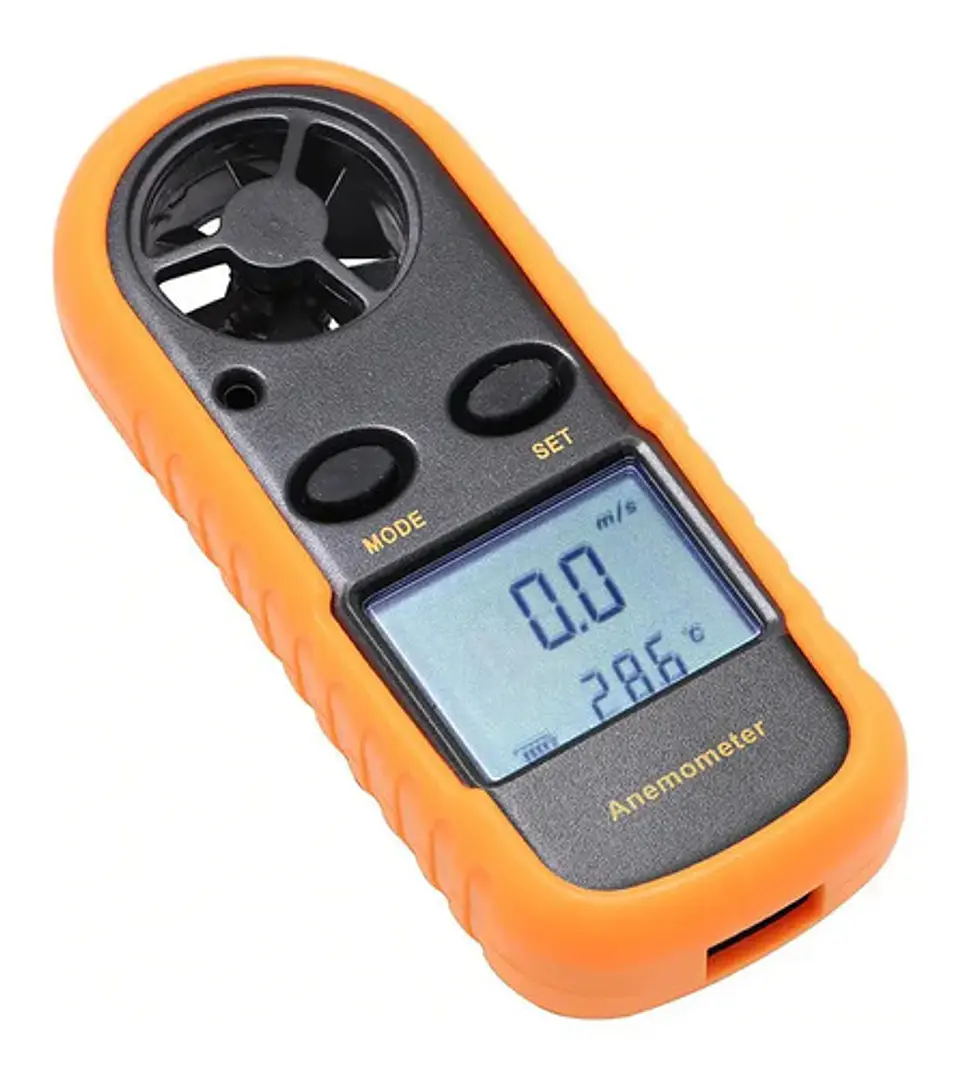 Anemómetro y Termómetro Medidor GM816 Velocidad del Viento 2