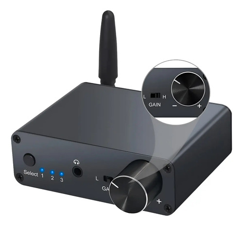Conversor De Audio Dac Hifi + Bluetooth Rca 3.5mm Amp Fuente 2