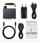 Conversor de Audio DAC HIFI + Bluetooth RCA 3.5mm Amp Fuente - Miniatura 3