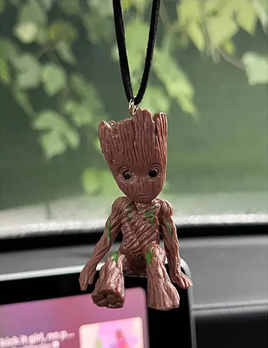 Figura Colgante 3d Groot Adolescente Sentado Decorativo Auto 2