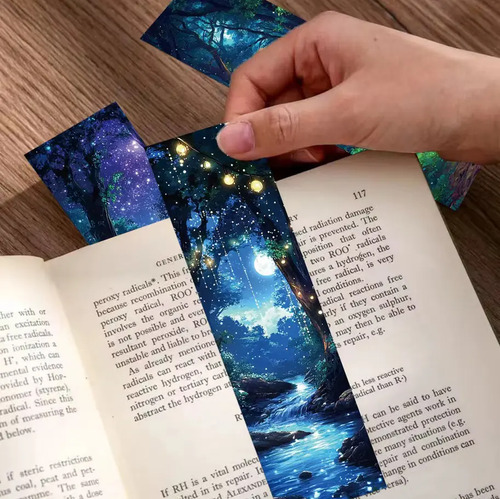 Set 30 Marcador De Página Bosques De Fantasía Árboles 6