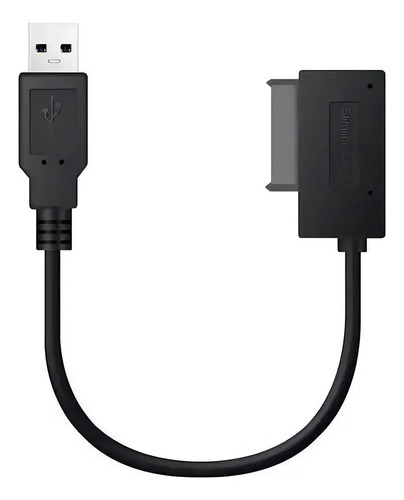 Cable Adaptador Usb X Mini Sata 2 Para Portátil, Dvd Y Cd, Color Negro 2
