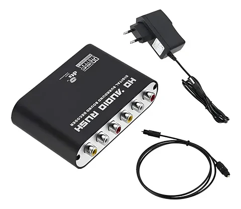 Conversor De Audio Dac 5.1 Digital A Analógico Spdif Coaxial