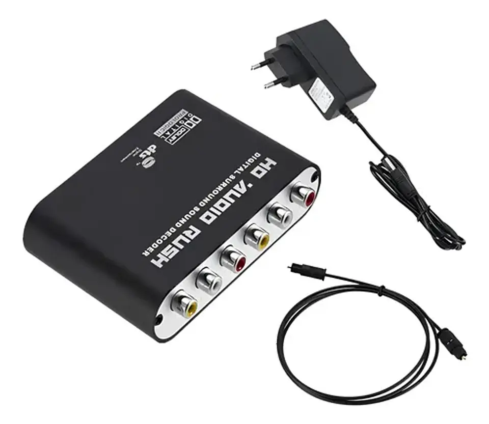 Conversor de Audio DAC 5.1 Digital a Analógico SPDIF Coaxial 1