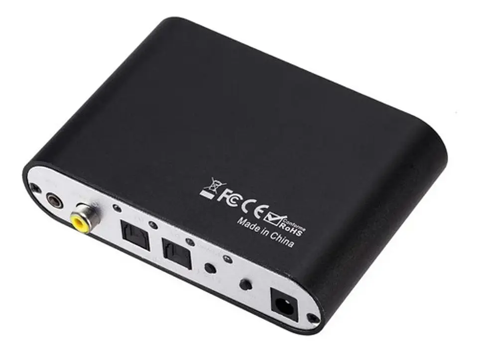 Conversor de Audio DAC 5.1 Digital a Analógico SPDIF Coaxial 6