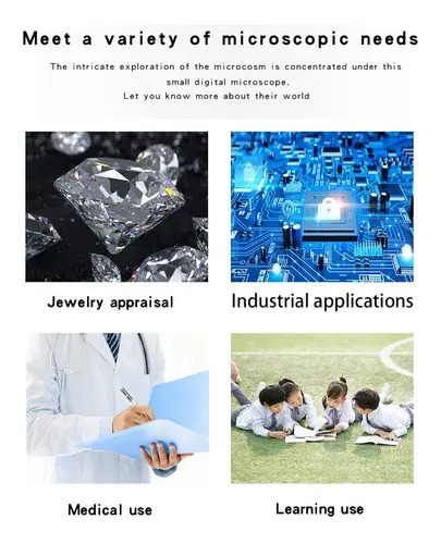Microscopio Digital Usb 1600x 8 Leds Pc + Adaptador | Dfast 6