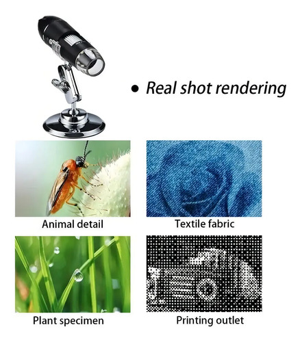 Microscopio Digital Usb 1600x 8 Leds Pc + Adaptador | Dfast 9