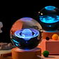 Lámpara Bola de Cristal Saturno 8cm Led Rgb Cambia de Color - Miniatura 2