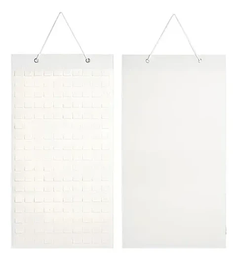 Organizador Exhibidor Para 96 Pins Broches Metalicos Blanco