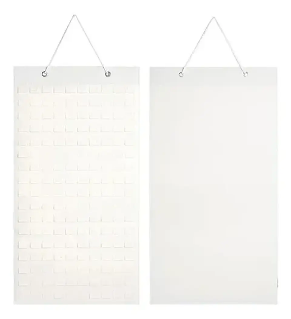 Organizador Exhibidor para 96 Pins Broches Metalicos Blanco 1