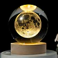 Lámpara Led Bola Cristal 8cm Grabado 3d Luna Luz Cálida - Miniatura 6