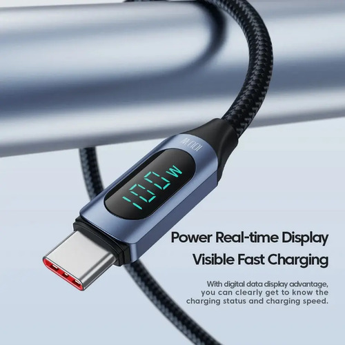 Cable Usb-c A Usb-c Toocki 2m Pd 100w Carga Rápida Negro 5