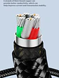 Cable Usb-c A Usb-c Toocki 2m Pd 100w Carga Rápida Negro - Miniatura 9