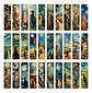 Set 30 Marcador de Página Pinturas de Óleo Gatitos Gatos - Miniatura 1