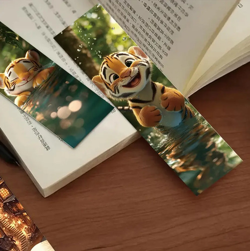 Set 32 Marcador De Página Animales Bebés Tiernos Naturaleza 3