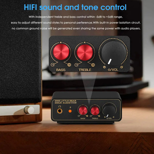 Preamplificador Phono Douk Audio T14 Hifi Control Volumen Eq 5