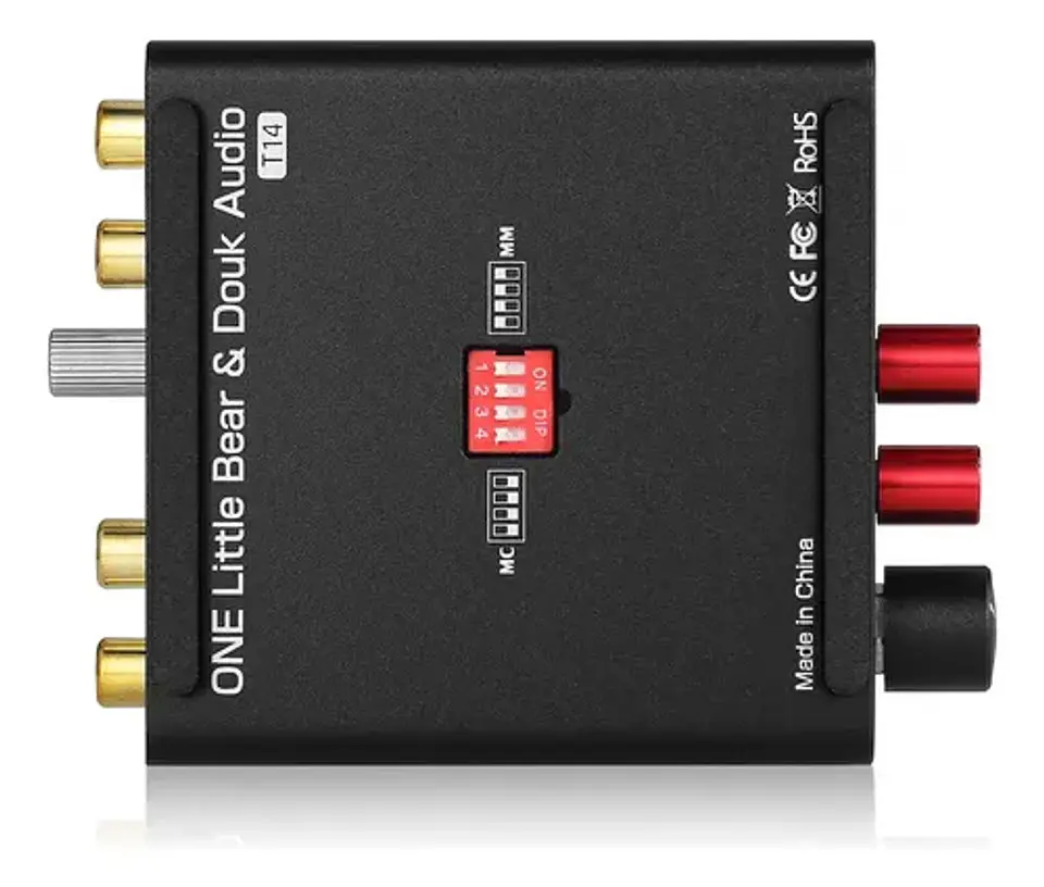 Preamplificador Phono Douk Audio T14 Hifi Control Volumen EQ 8