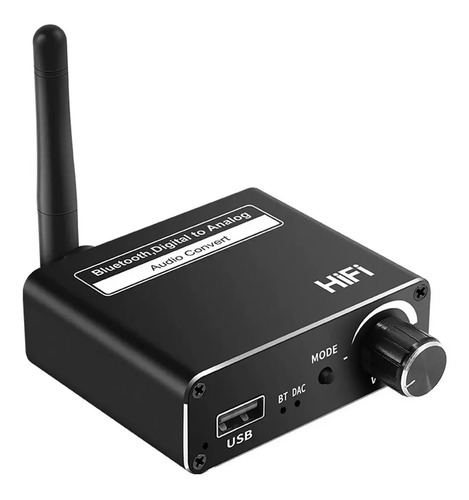 Conversor De Audio Dac Bluetooth Hifi Digital A 3.5mm 1