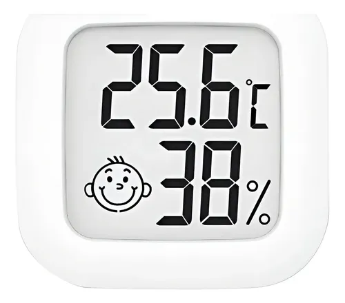 Mini Termómetro E Higrómetro Digital Smiley Ambiental Bebes 1