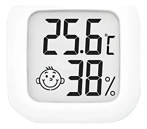 Mini Termómetro E Higrómetro Digital Smiley Ambiental Bebes