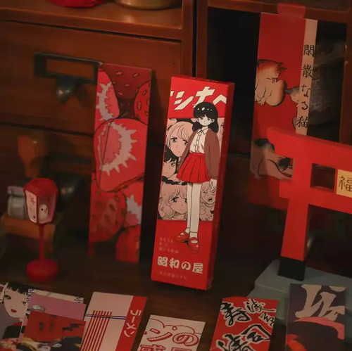 Set 30 Marcador De Página Libro Estilo Japonés Vintage Retro 3