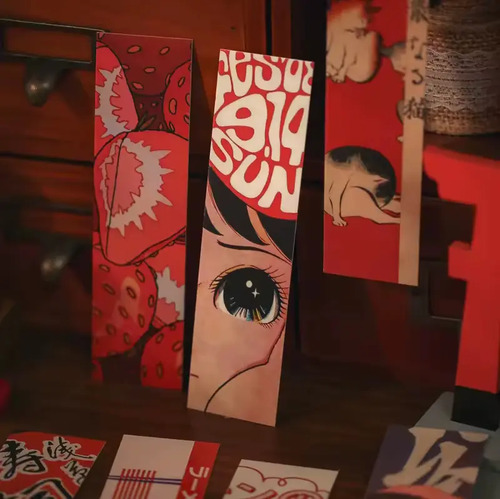 Set 30 Marcador De Página Libro Estilo Japonés Vintage Retro 4