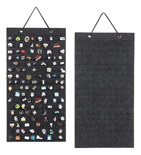 Organizador Exhibidor Para 170 Pins Broches Metalicos Negro 4