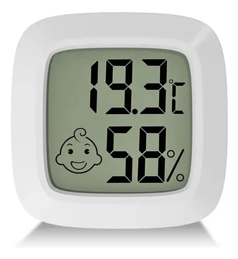 Mini Termómetro e Higrómetro Digital con Imán Ambiente Bebes