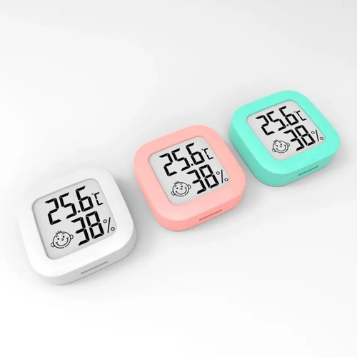 Mini Termómetro E Higrómetro Digital Smiley Ambiental Bebes 7
