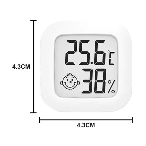 Mini Termómetro E Higrómetro Digital Smiley Ambiental Bebes 8