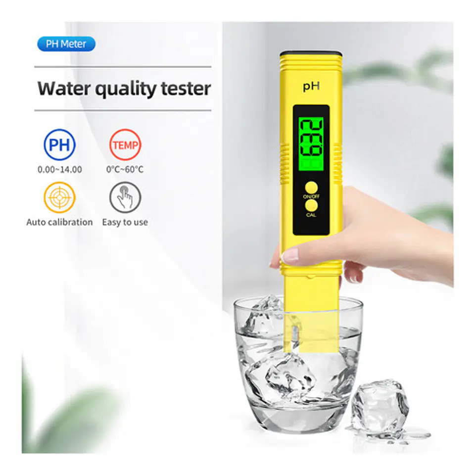 Medidor de pH con Pantalla Iluminada Acidez Alcalinidad Agua 2