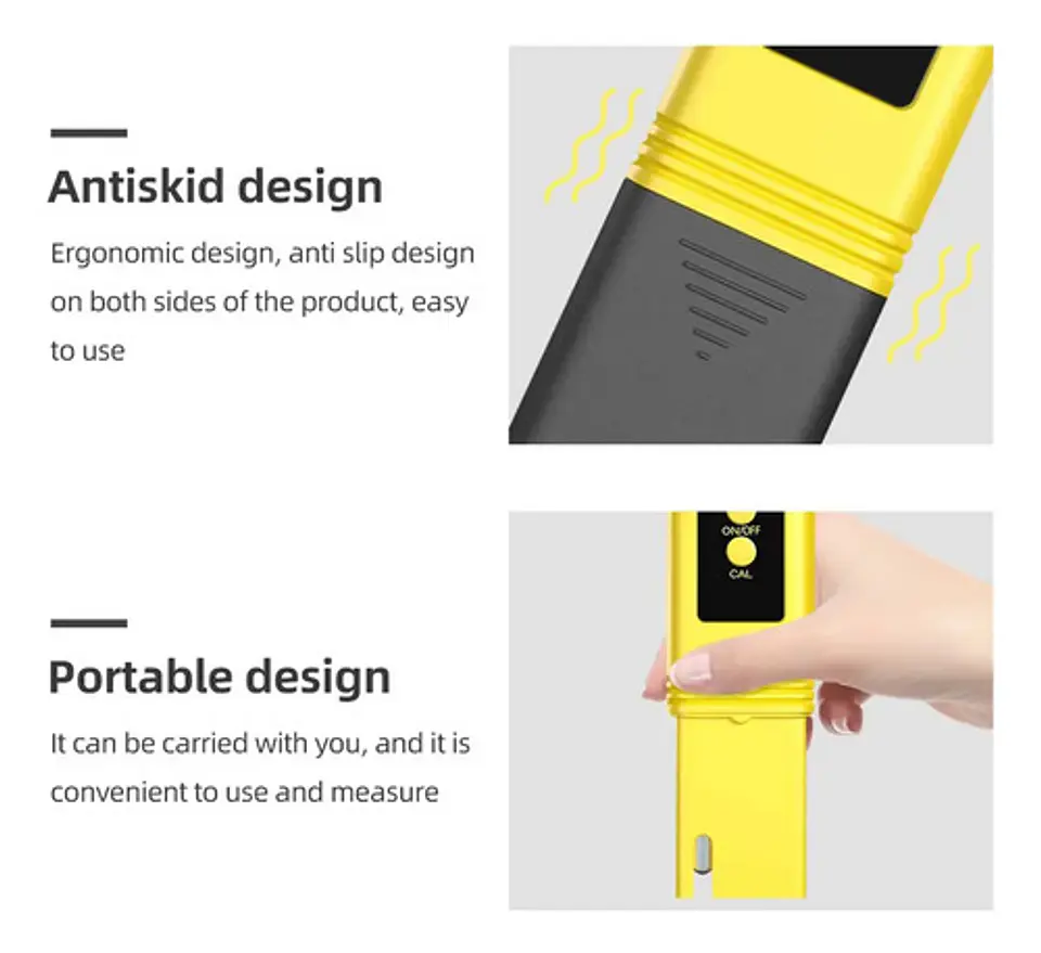 Medidor de pH con Pantalla Iluminada Acidez Alcalinidad Agua 4