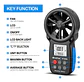 Anemómetro Medidor Velocidad Del Viento Holdpeak Hp-866b Pro - Miniatura 2