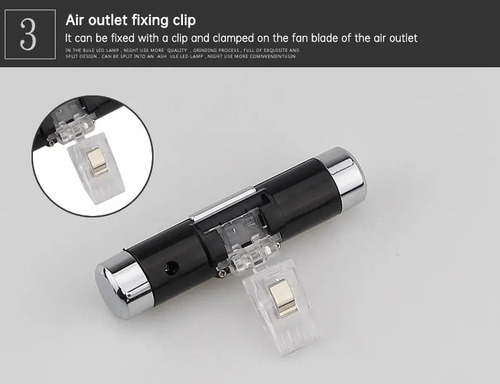 Termómetro Y Reloj Digital Para Vehículo Interior Luz Azul 5