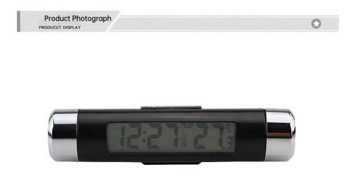 Termómetro Y Reloj Digital Para Vehículo Interior Luz Azul 10