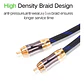 Cable Rca Estéreo 3 Metros Blindado Audio Hifi Receiver Sub - Miniatura 4
