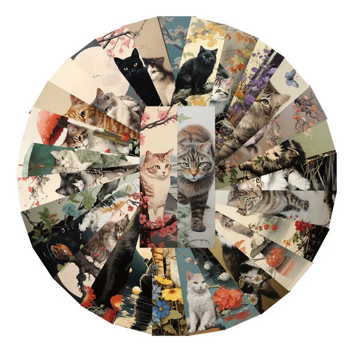 Set 30 Marcador De Página Gatitos Gatos Árboles Naturaleza 3