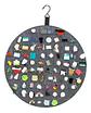 Organizador Para Pins Metalicos Exhibidor Circular Fieltro - Miniatura 5