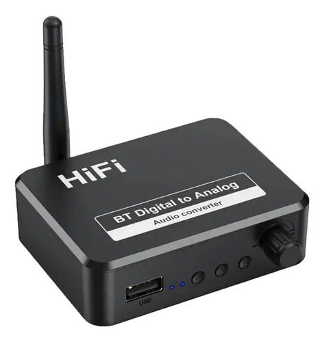 Conversor De Audio Dac Bluetooth Hifi 192khz Digital A 3.5mm 1