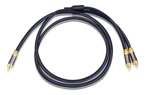 Cable Rca Para Subwoofer En Y Blindado 3 Metros Audio Hifi  1