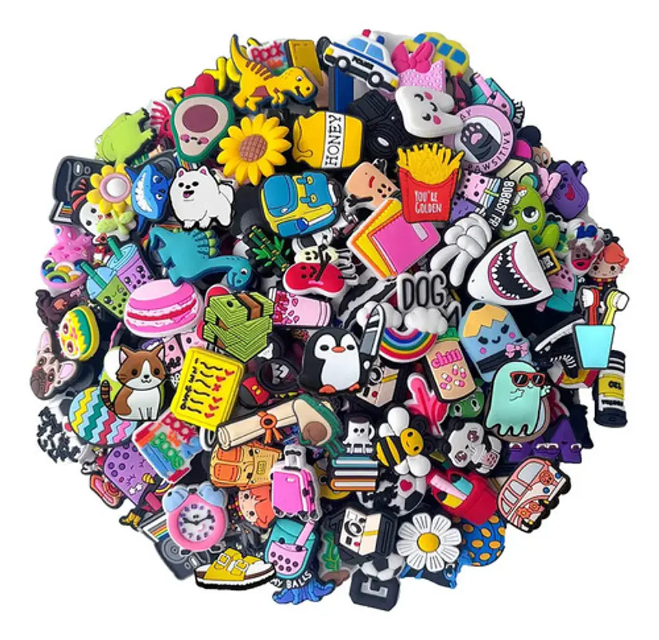 Pack 100 Charms Aleatorios Compatibles con Crocs Sorpresa 4