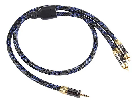 Cable 3.5mm A Rca Estéreo 2m Blindado Audio Hifi 200cm