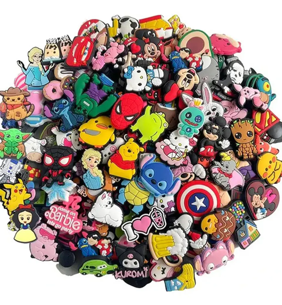 Pack 50 Charms Compatibles con Crocs Sorpresa Aleatorios 1