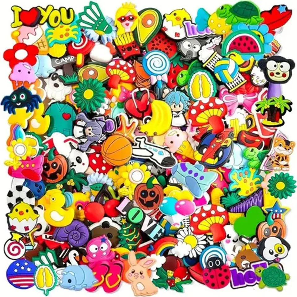 Pack 50 Charms Compatibles con Crocs Sorpresa Aleatorios 4