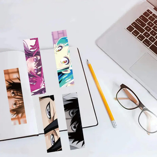 Set 30 Marcador De Página Rostros Ojos Personajes De Anime 5