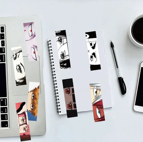 Set 30 Marcador De Página Rostros Ojos Personajes De Anime 6