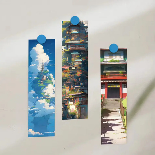 Set 30 Marcador De Página Paisaje Arte Hayao Miyazaki Ghibli 4